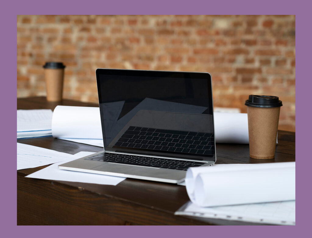 Computer with documents